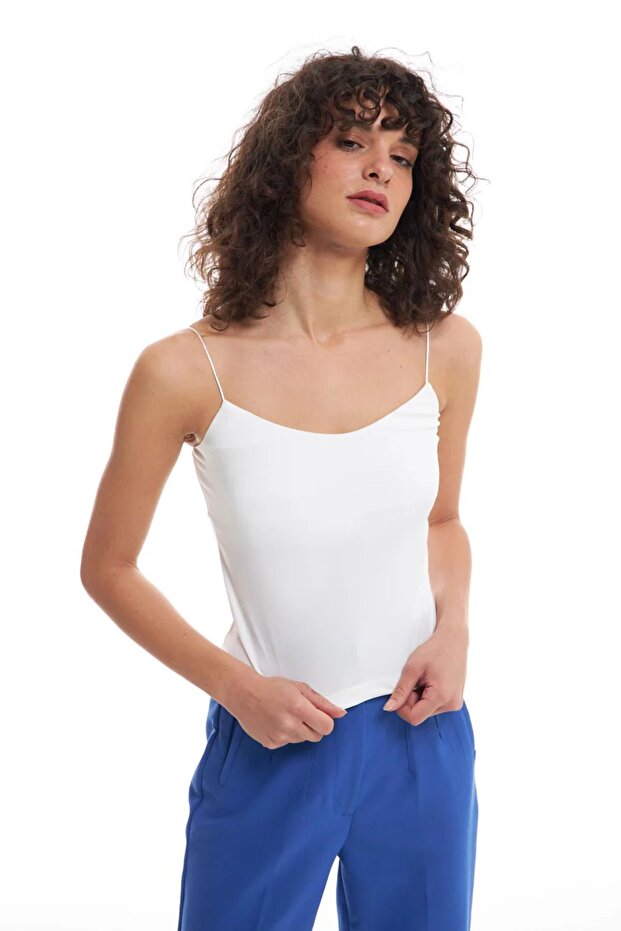 İp Askılı Bluz - 1