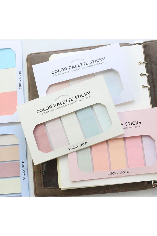 Renkli Postit Post-it Post It. Kitap Ayracı Ayraç Postit Sticker Not Kağıdı Kağıt Postit 100 Yaprak - 7