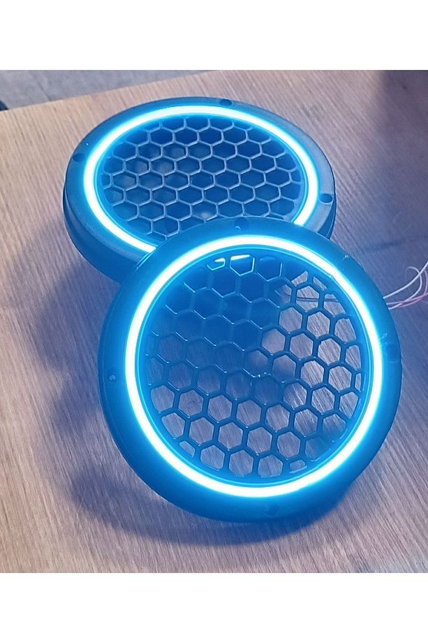 16cm BuzMavisi Neon Işıklı Hoparlör ve Midrange Kapağı 1takım (2adet) - 1