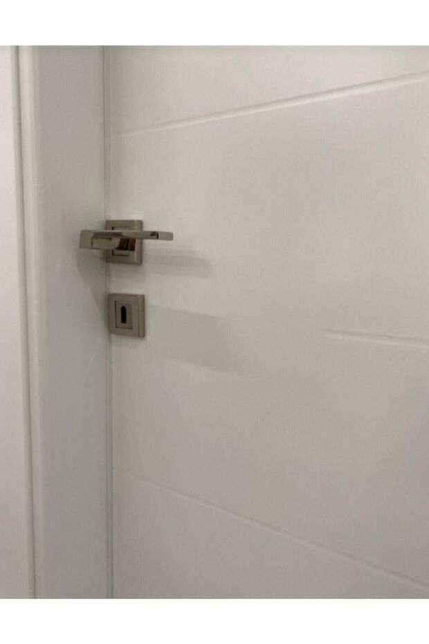 Anka Kare Rozetli Kapı Kolu Wc - Banyo Kapısı - 6