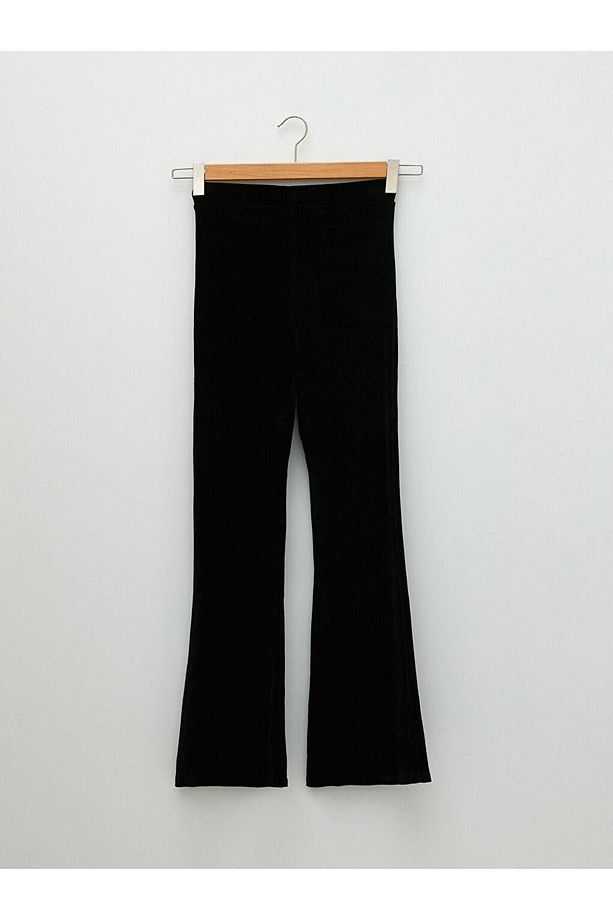 LCW Casual Normal Bel Slim Fit Düz İspanyol Paça Kadın Pantolon - 1