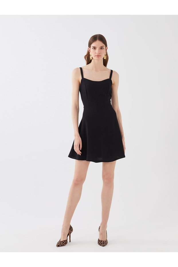 Strappy U Collar Women's Dress