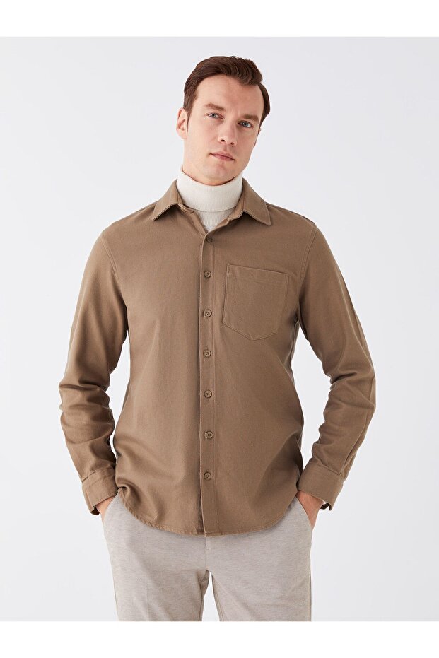Regular Fit Uzun Kollu Erkek Gömlek - 2
