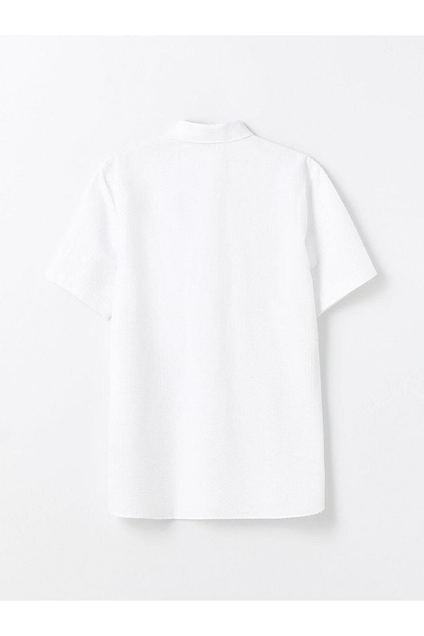 LCWAIKIKI Classic Regular Fit Kısa Kollu Erkek Gömlek - 7