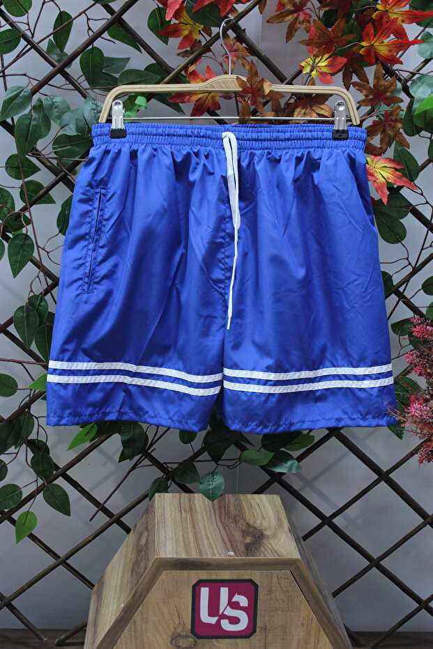 Men's Striped Above Knee Sea/Pool Shorts