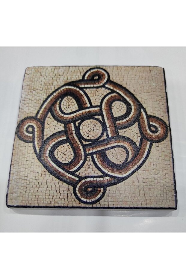 Decorative Figured Natural Stone Bathroom Drain Cover Ornament Single 10x10 Cm