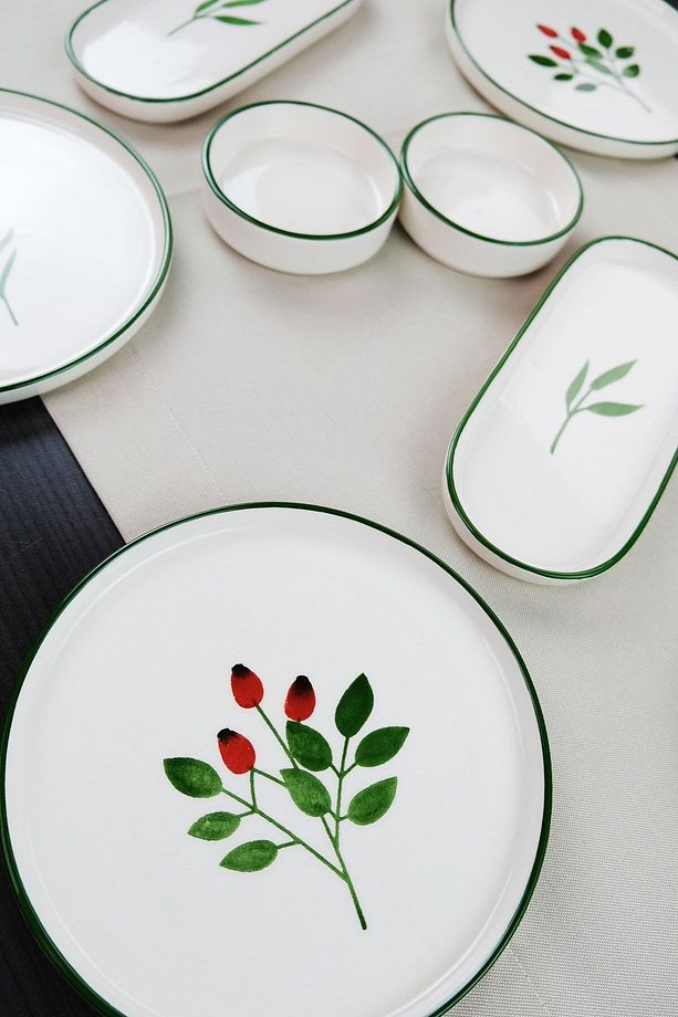HANDMADE Botanic Kahvaltı Takımı 6 Kişilik 14 Parça JBOTNC14KT6 - 3