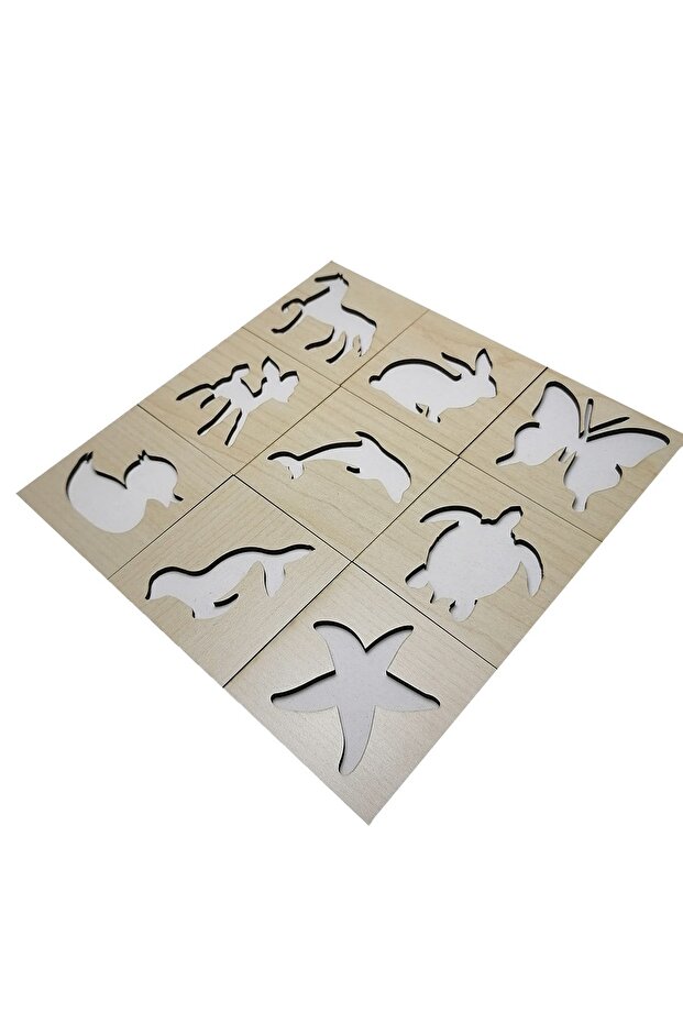 خط تعليمي تعليمي يتعلم الحيوانات المربعة - 2