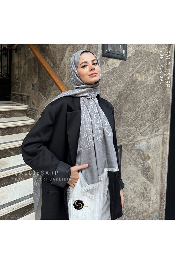 İthal Yün İpek Şal - 2