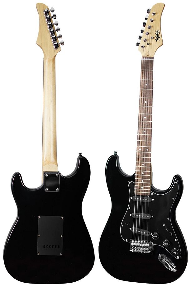 Rph-30bk Gül klavye Strat Kasa Sss Elektro Gitar Seti - 4
