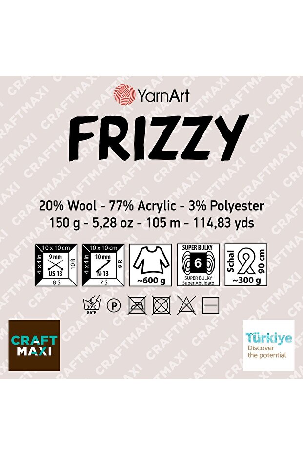 Frızzy - Ebruli El Örgü Ipi Ebruli-415 - 2