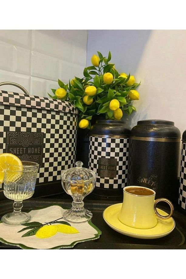 Limon Desenli Kokteyl Peçete(1 Adet) - 1