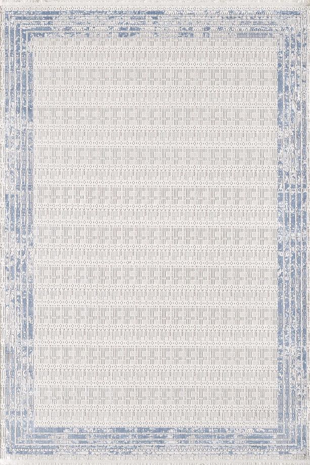 Toscana Modern 4 M2, Krem & Mavi Makine Dokuma Halı, Salon, Mutfak, Oturma & Yatak Odası Halısı - 2