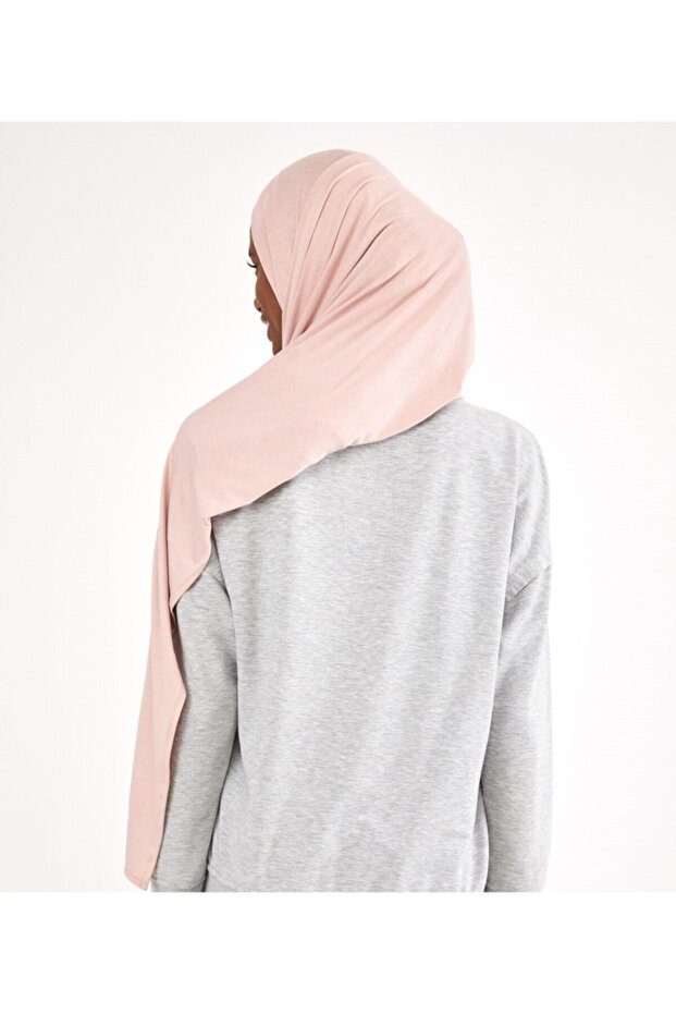 Powder Colored Combed Shawl - 3