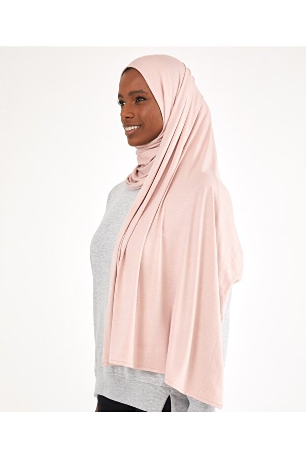 Powder Colored Combed Shawl - 1