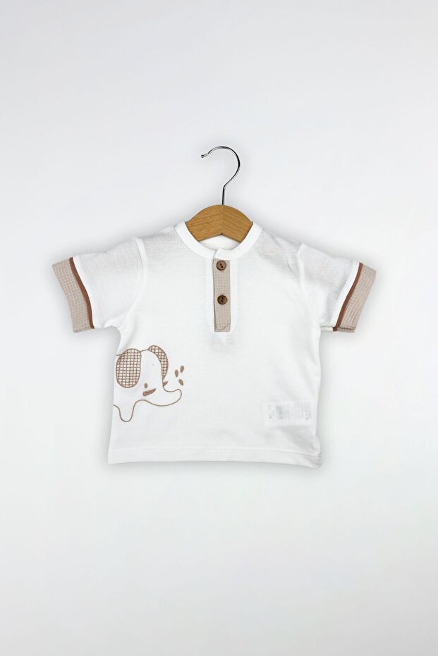 طقم رجالي مكون من قطعتين بتصميم فيل - 3