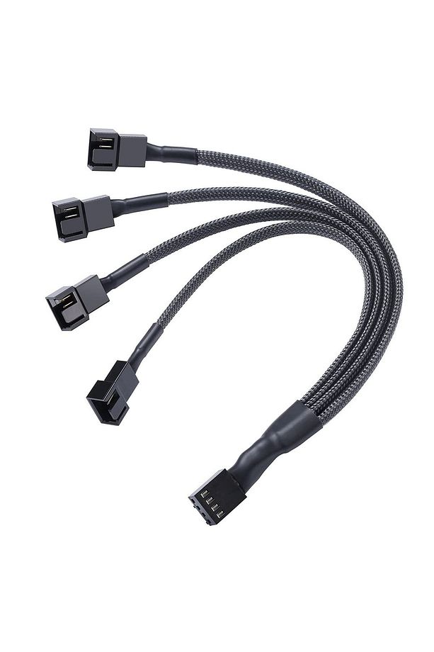 4 Pin Pwm Fan Kontrol Kablosu 4p Dişi 3+3+3+4p Erkek 4pinli Fan Uzatma Fan Çoklayıcı Pwm Kablo - 3