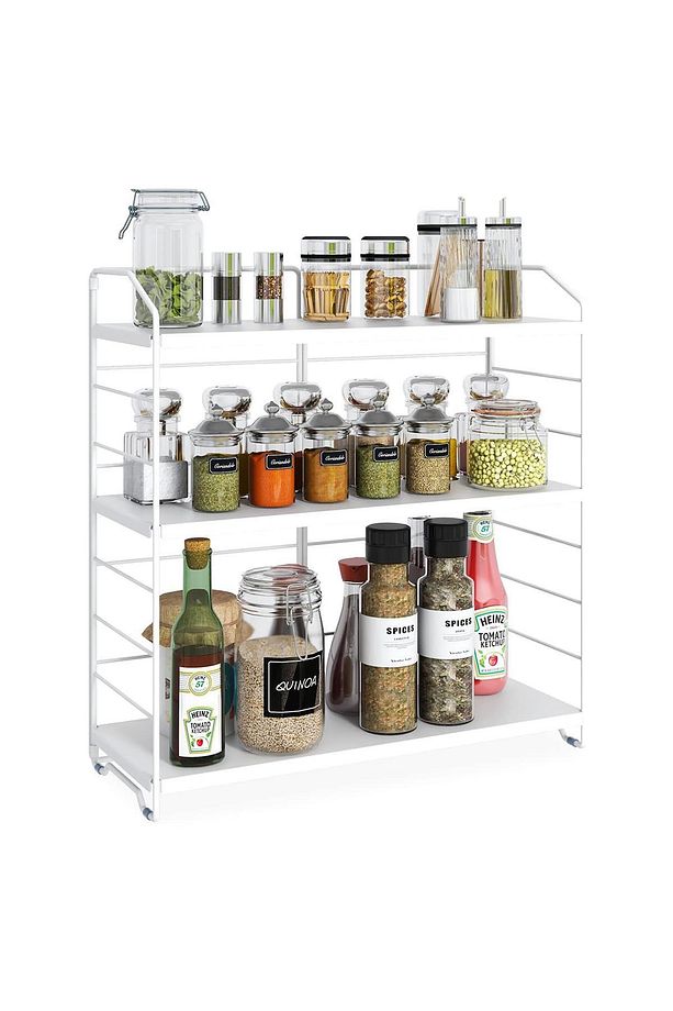 Ayarlanabilir Raflı 40cm Baharatlık, Organizer, Düzenleyizi Tezgahüstü Banyo, Mutfak, Ofis Model-1 B - 8