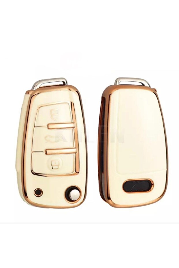 Audi Switchblade TPU Material Cream Key Case