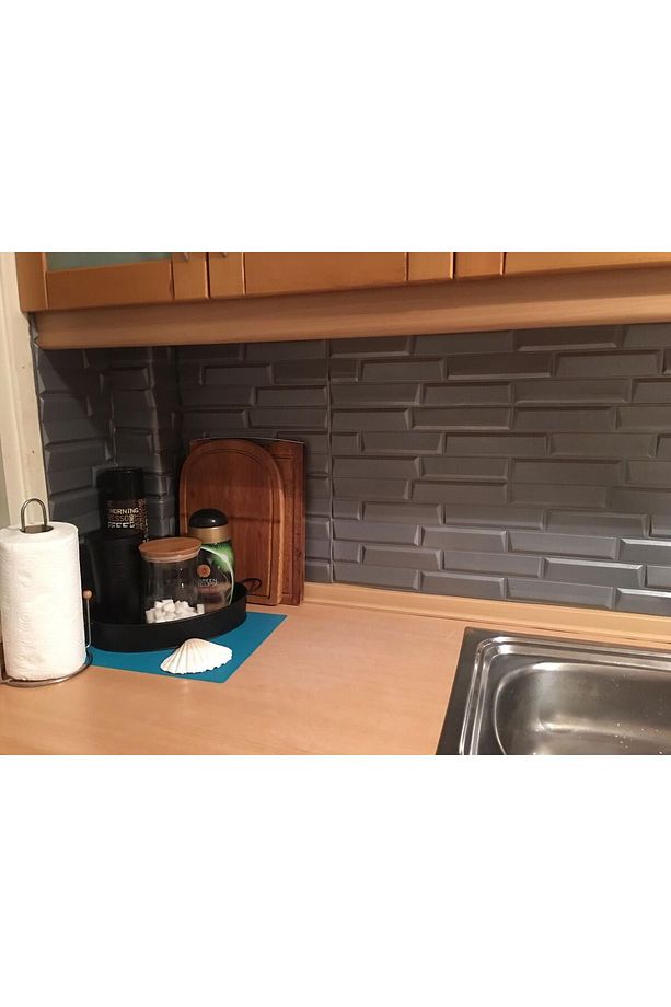 Silinebilir Opak Model  Ofis Home Mutfak Kendinden Yapışkanlı Duvar Kağıdı Paneli - 6