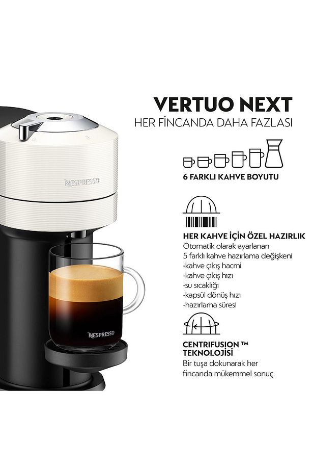 Vertuo Next C White Kapsül Kahve Makinesi - 2