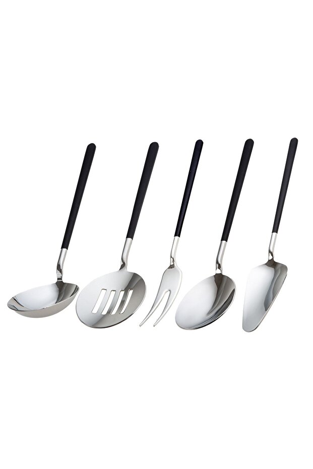 Paint Black 5 Piece Service Set