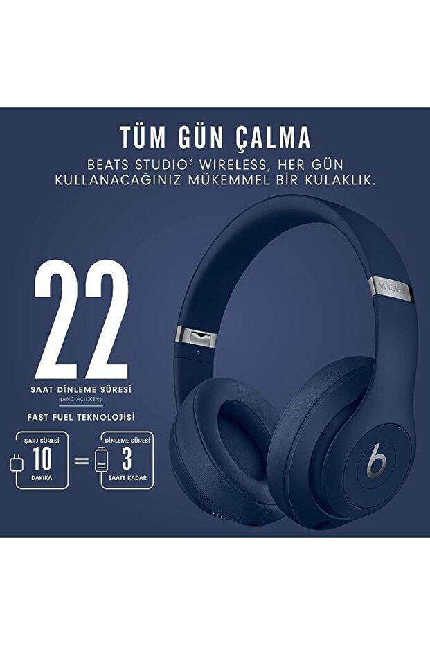 Mx402ee/a Studio3 Wireless Over?ear Headphones Blue - 4