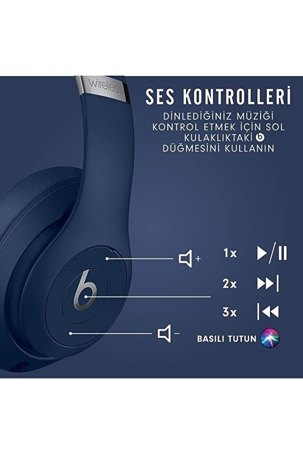 Mx402ee/a Studio3 Wireless Over?ear Headphones Blue - 7