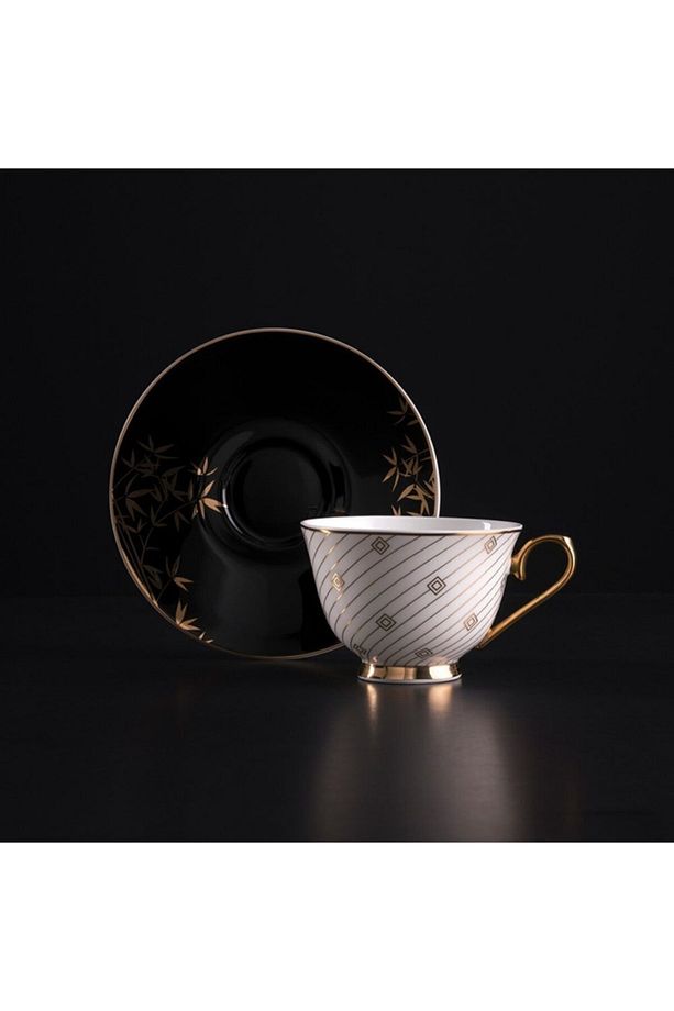 Gold Bambu 2'li Kahve Fincan Takımı - 1