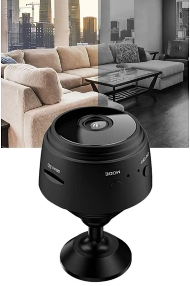 A9 Mini Döner Başlıklı Kablosuz Interaktif Gece Görüşlü 1080p Full Hd Mikro Wifi Güvenlik Kamerası - 3