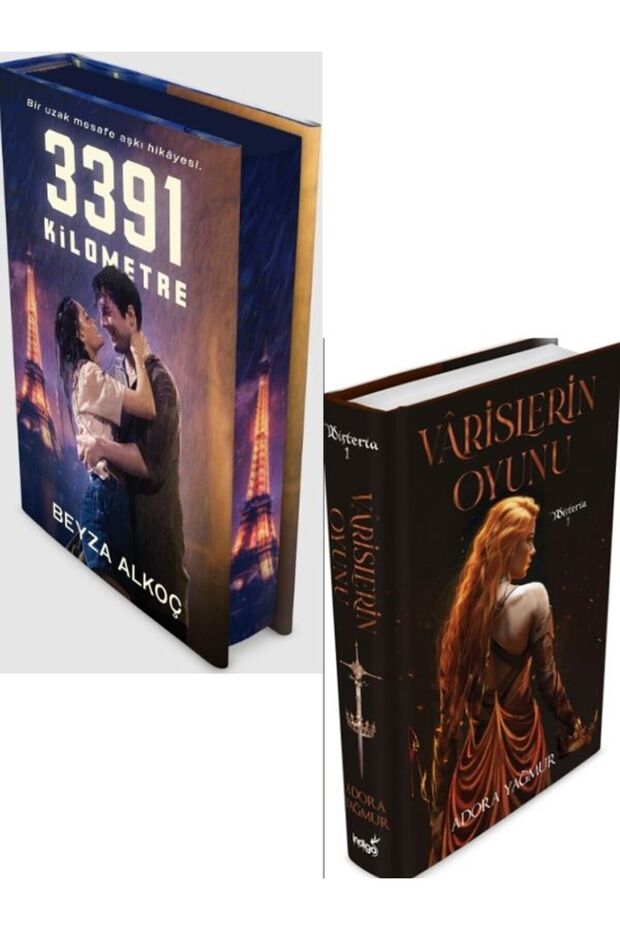 İndigo Beyza Alkoç 3391 Km Kilometre Film Special Edition Hardcover Side-Coloring & Varislerin Oyunu Hardcover