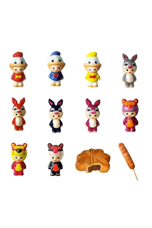 3 Adet Squishy Mini Set 130 Farklı Figürden 3'lü Sürpriz Set - 5