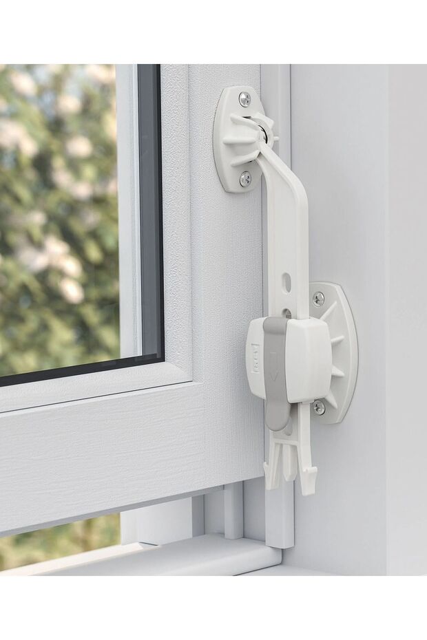 2 Pieces Window Security Latch Ikea 2-Piece Set Security Lock Plastic Lock - 3