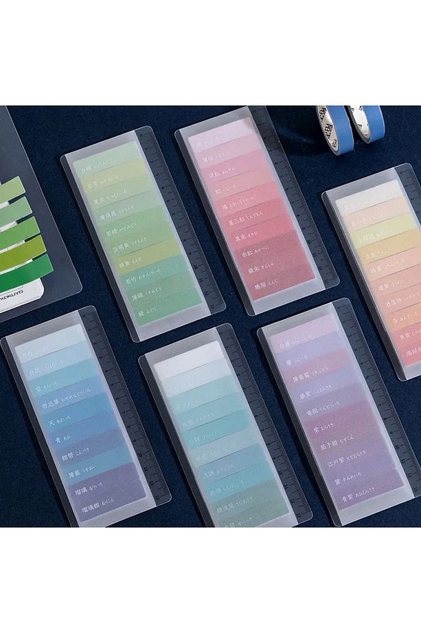 Renkli Postit Post-it Post It. Kitap Ayracı Ayraç Sticker Not Kağıdı Kağıt Postit 150 Yaprak - 6
