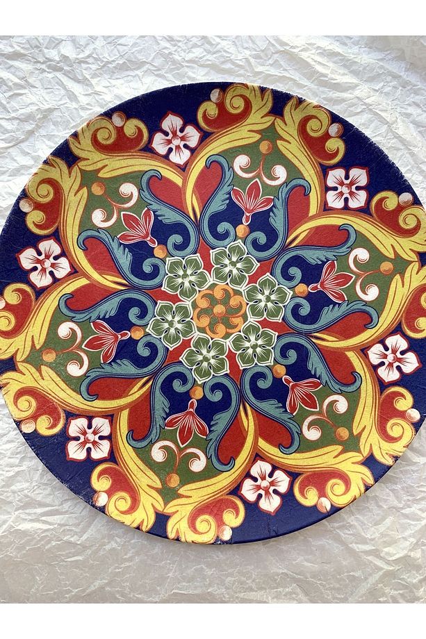 Limonlu Duvar Tabağı Dekoratif Bahçe Balkon Mutfak Salon Duvar Süsü No:154 - 3