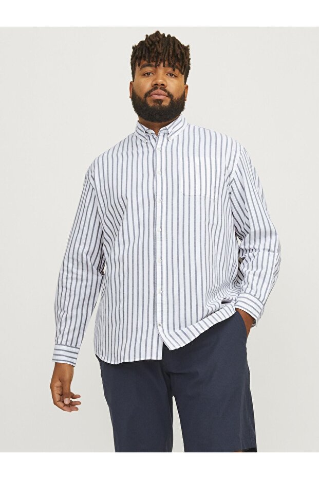 Casual Shirt Plus Size Slim Fit Casual Shirt
