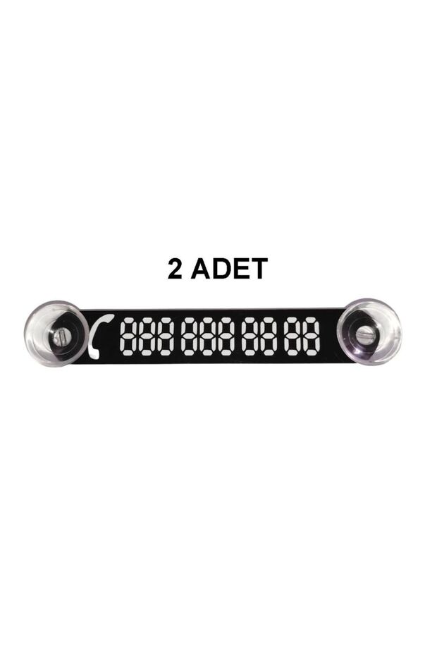 2 Pieces Black-white Car Parking Telephone Number Wire No Display Number Ydnmr210