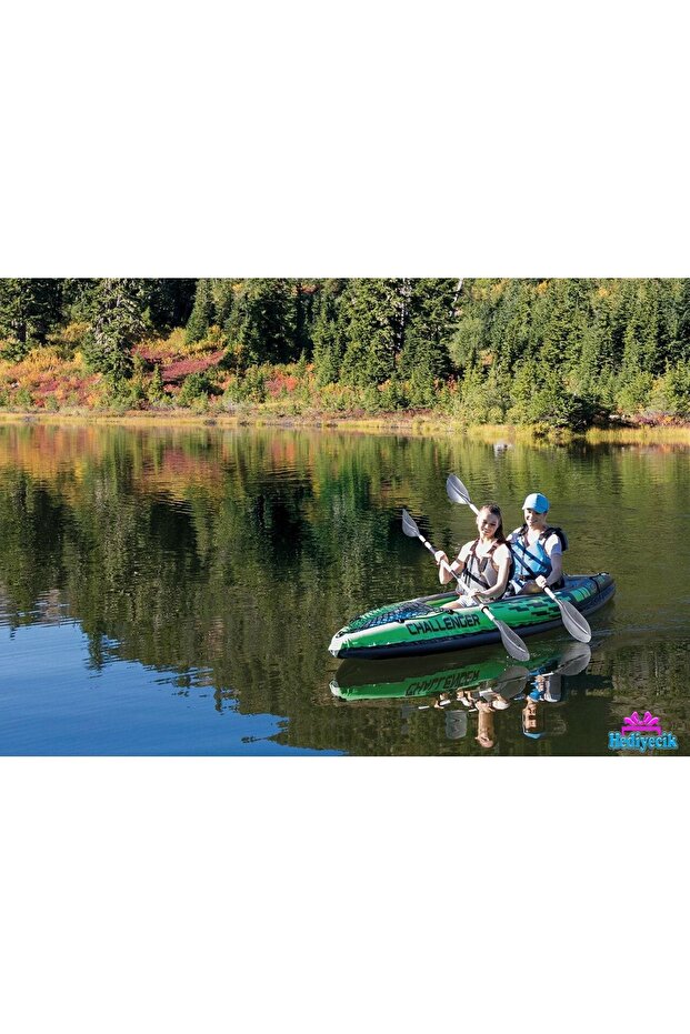 Intex Şişme Kano Bot Challenger K2 Kano Set - 5