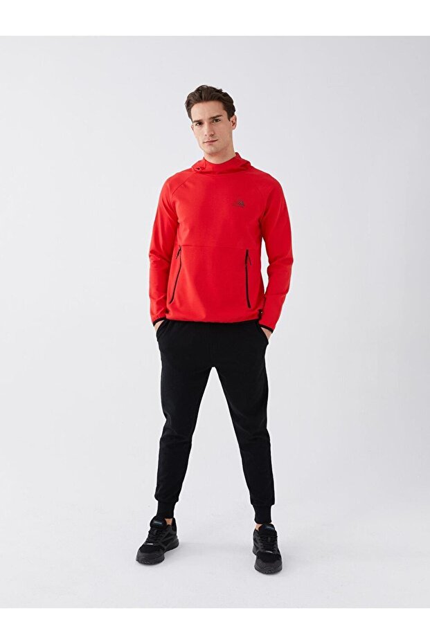 LCW Active Uzun Kollu Baskılı Erkek Hoodie - 4
