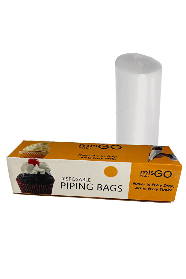 Misgo Pastry Krema Sıkma Torbası Orta Boy 72 / 1. Sınıf Sızdırmaz Krema Torbası 72 Adet - 1
