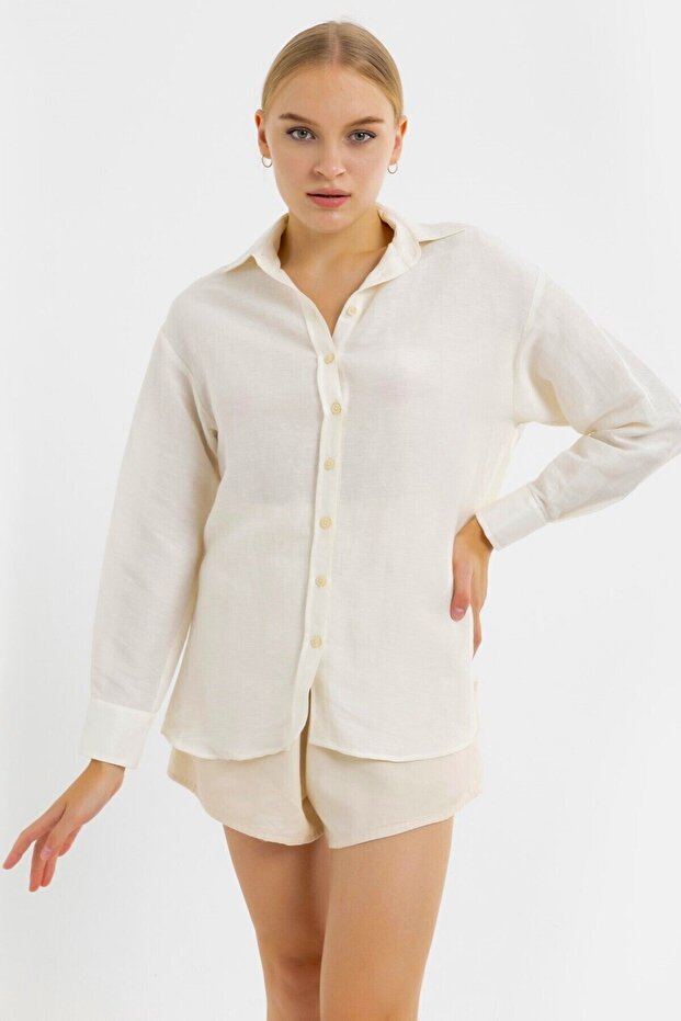 Timeless Klasik Ipek Gömlek - 1