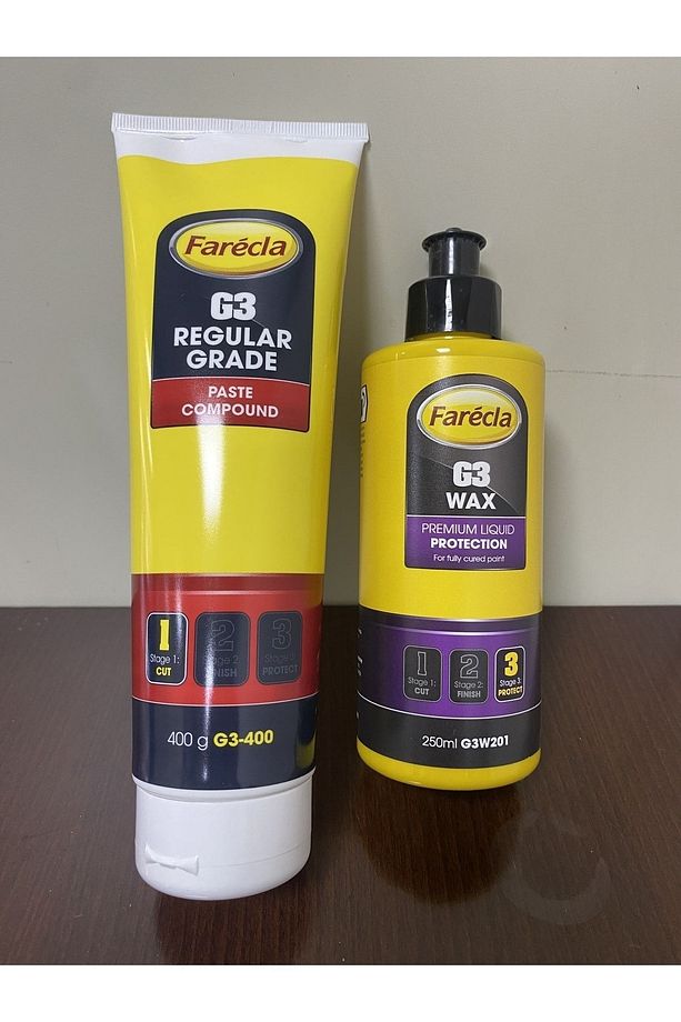 Çizik Giderici Pasta Cila Set - 1 G3 Regular 400gr Ve G3 Wax 250ml Uyumlu - 1