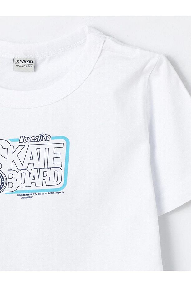 LCW Kids Bisiklet Yaka Erkek Çocuk Tişört ve Deniz Şortu - 3