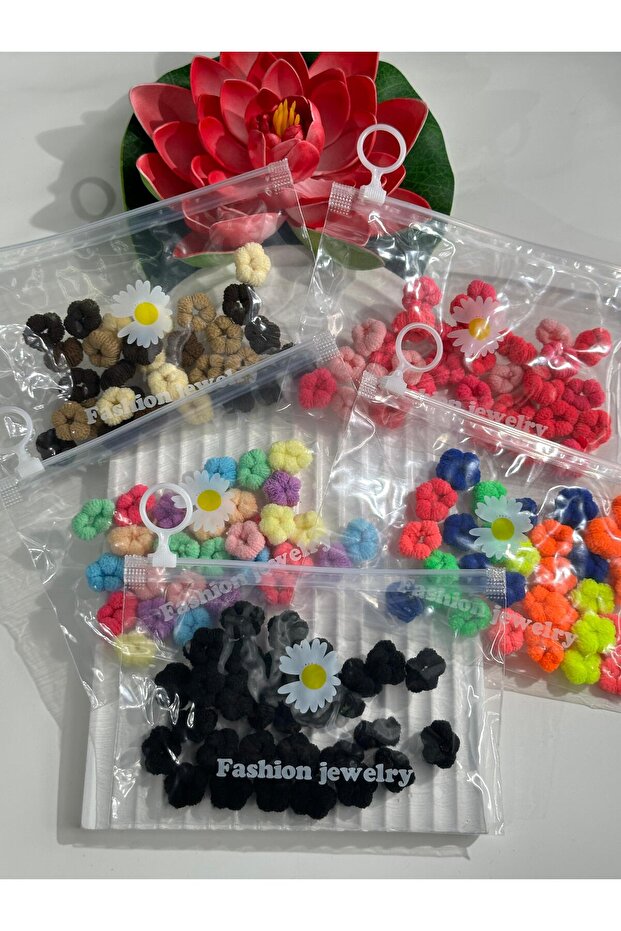 مجموعة مشبك مطاطي صغير برباط - 2