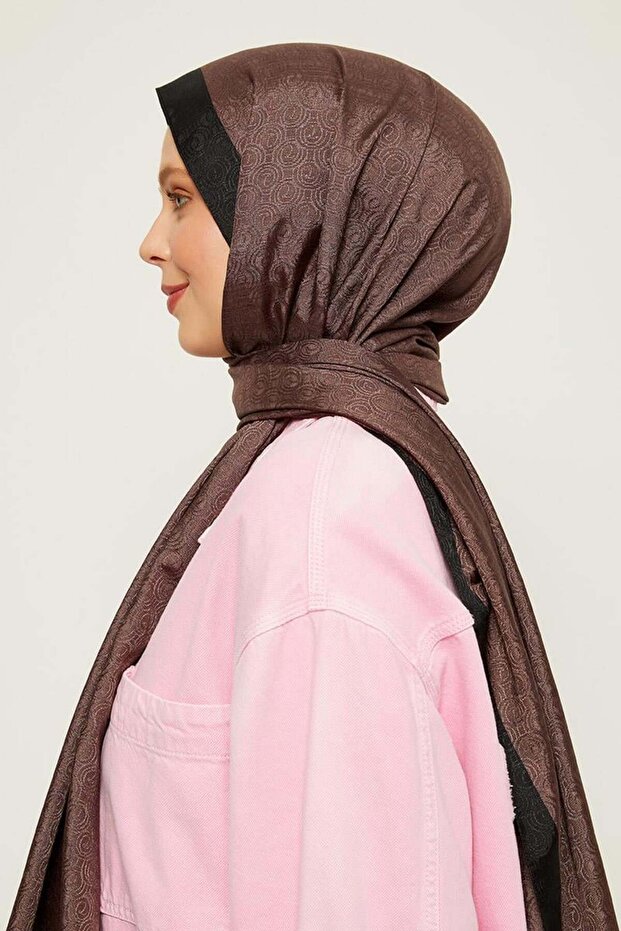 Ring Patterned Monogram Shawl - 3