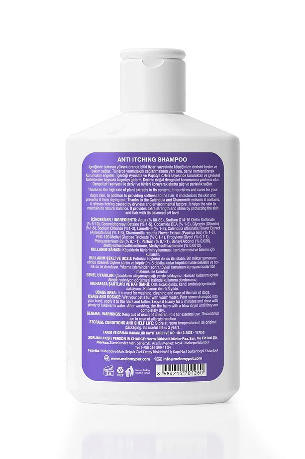 Köpek Kaşıntı Önleyici Şampuan - 250 ml - 5
