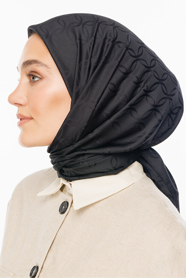 London Desen İpeksi Jakar Eşarp - 5