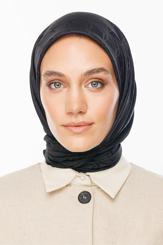 London Desen İpeksi Jakar Eşarp - 8