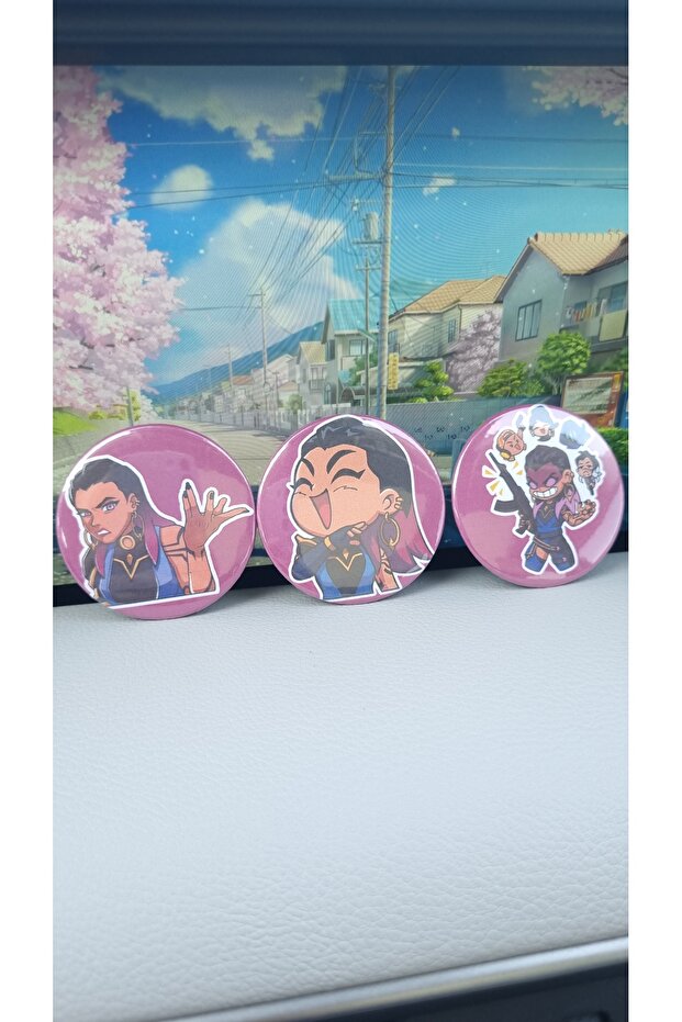 Valorant Bag Ornament Badge Set