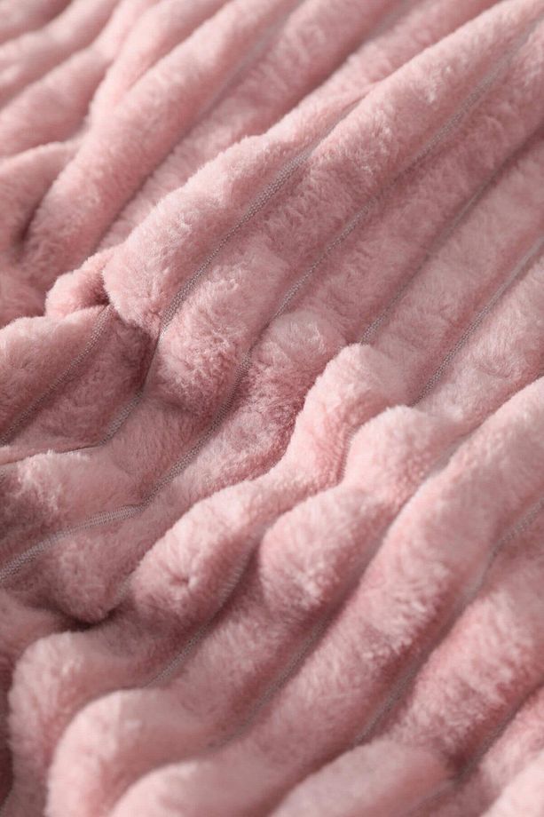 Merinos Modern Lıne Tek Kişilik 2 Parça Battaniye Seti Pudra - 3